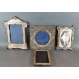A group of four Victorian silver photograph frames