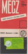 Ticket and programme Widzew Lodz v Manchester United UEFA Cup 1st Round 2nd Leg in Lodz 1st