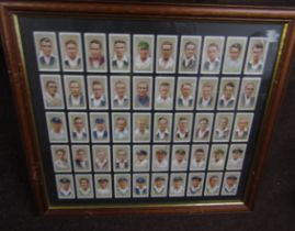Frame set of Players cigarette cards 1934 - (50) full set, very good condition, crack in glass at