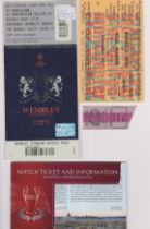 Tickets for 4 Manchester United European matches. Home (unused) v Real Madrid European Cup Semi