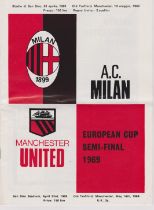 Ticket and 2 programmes from the European Cup Semi Final 1st Leg at the San Siro AC Milan v