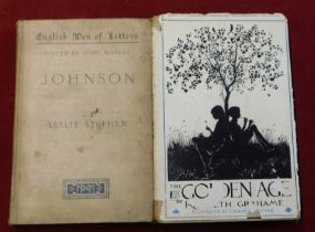 Books (2) - Stephen Leslie, Samuel Johnson English Men of Letters 1887, Grahame Kenneth 1928, The