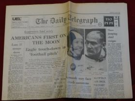 The Daily Telegraph reprinted Newspaper July 1969 - The first landing on the moon by Neil Armstrong