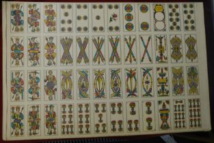 Playing Cards, Edoardo Pignalosa-Napoli 1940s (uncut playing cards) very good condition