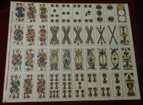 Playing Cards, Edoardo Pignalosa-Napoli 1940s (uncut playing cards) very good condition