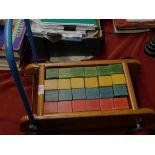Tri-ang Baby Walker with building blocks 1950s-60s, very good condition