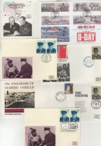 Great Britain 1979-2004 group of (7) unaddressed covers relating to D-Day and Victory in Europe.