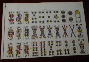 Playing Cards, Edoardo Pignalosa-Napoli 1940s (uncut playing cards) very good condition