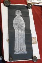 Brass Rubbings of English Saints including King Æthelred I of East Anglia -measurements 62cm x