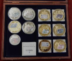 Commemorative Coins - (11) coins with certificates of authenticity, including bank notes, in case,