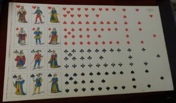 Playing Cards, Edoardo Pignalosa-Napoli 1940s (uncut playing cards) very good condition