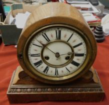 Free Standing Clock - Decorative modern case clock, with decorative face, not working, damaged base