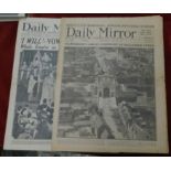 Daily Mirror Newspapers July 1927, (2) November 1934 - Wedding of Duke of Kent and his bride &