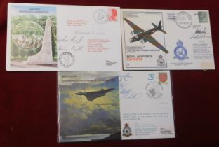 Great Britain Covers (3) RAF Museum RAF Topcliffe cover flown in Canberra signed by crew, 35 Sqd