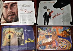 Posters (8) - (2000) 'Cast Away' starring Tom Hanks, measurements 100cm x 76cm, 'Sabrina'-starring