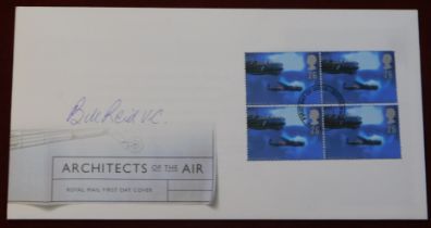 Great Britain Autographed FDC by Flight Lieutenant Bill Reid V.C. 61 Squadron. On the 3rd of