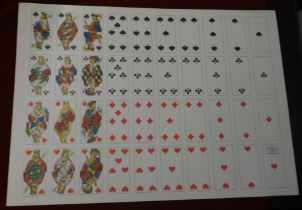 Playing Cards, Edoardo Pignalosa-Napoli 1940s (uncut playing cards) very good condition