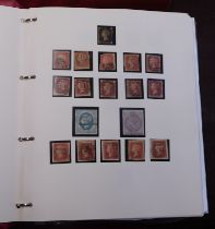 Great Britain 1840-1977 Stanley Gibbons Album with mainly used, sparse early but includes 1d black