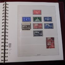 Great Britain 1953-1969 Linder Album with u/m and used Machins and commemoratives, few regionals