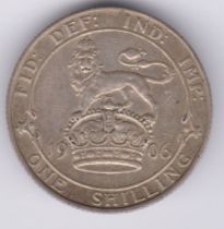 Great Britain 1906 Edward VII Shilling, GVF/NEF