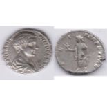 Roman - Caracalla A.D. 198-217 Silver denarius, rev: SPEI PERPETVAE, Spes advancing. RCV 6680, VF