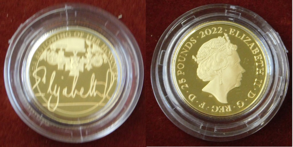 Gold 2022 United Kingdom Queen's Honours and Investitures quarter ounce proof coin, Royal Mint and - Image 4 of 4