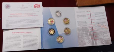 Great Britain 2022 The Falklands Conflict 40th Anniversary set, London Mint in folder with