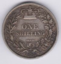 Great Britain 1874 Die 81, Victoria Shilling, fine+