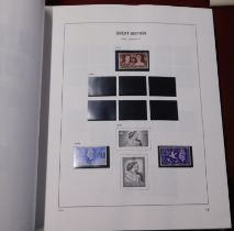 Great Britain clean Davo album 1840-1992, few stamps but nice album