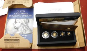 Great Britain Gold 2022 Queen Victoria 125th Diamond Jubilee Anniversary Sovereign set by Hattons of