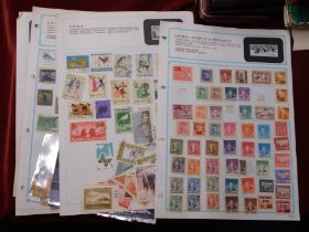 China 1898-1964 m/m and used collection on 5 album pages, loose in packets and 4 small stock