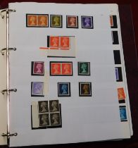 Great Britain 1967-2009 Stanley Gibbons album with m/m and used Machins on printed pages.