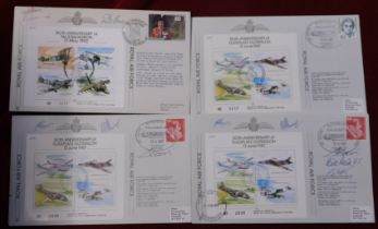 Great Britain 1987-92 group of 4 flown covers issued for the 50th anniv of RAD Gutersloh Germany and