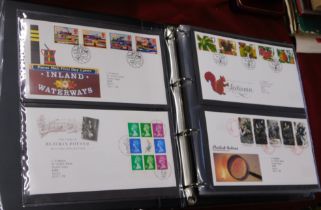 Great Britain 1993-1998 W.H. Smith FDC album with 56 covers posted to the same destination