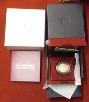 Gold 2022 United Kingdom Queen Elizabeth II Memorial Proof Sovereign, Royal Mint issue in case