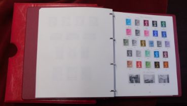 Great Britain 1840-1976 Stanley Gibbons stamp album with printed pages in slip case. Mostly empty