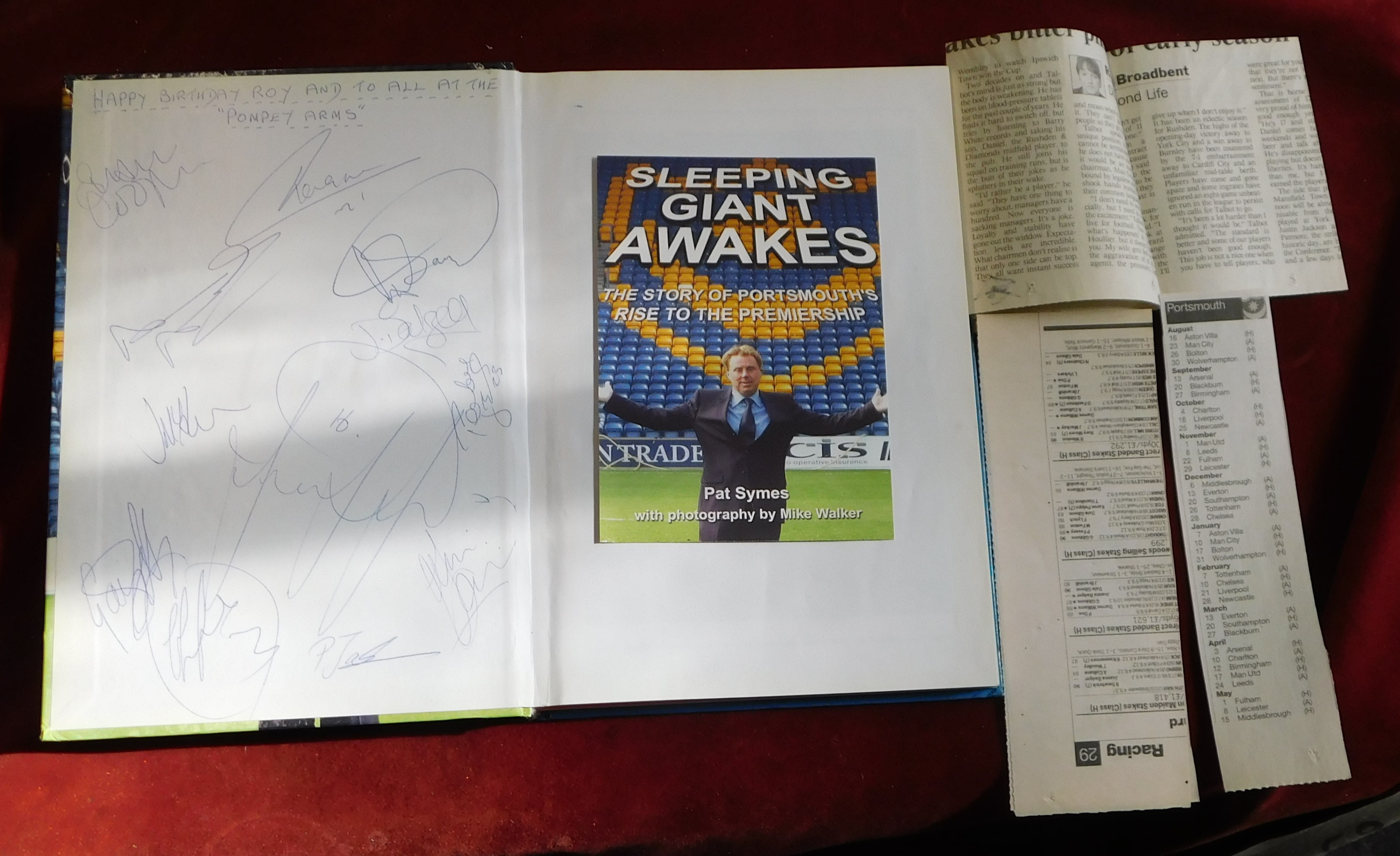 Book 'Sleeping Giant Awakes', hard back fully illustrated in colour, players sign front inside cover - Image 4 of 4