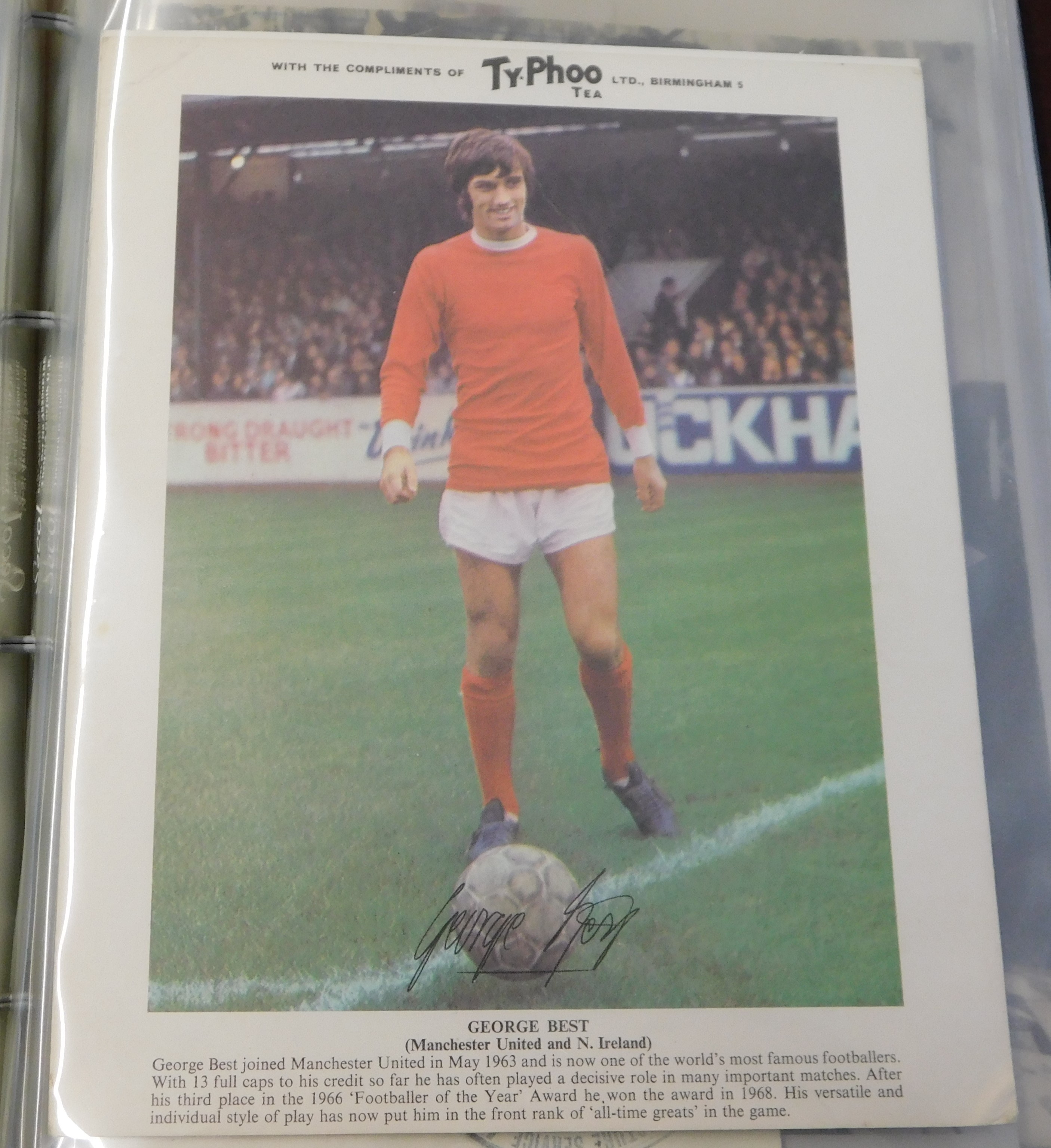 A magnificent folder of George Best items. Includes a Funeral Service brochure, Itinerary with - Image 6 of 13