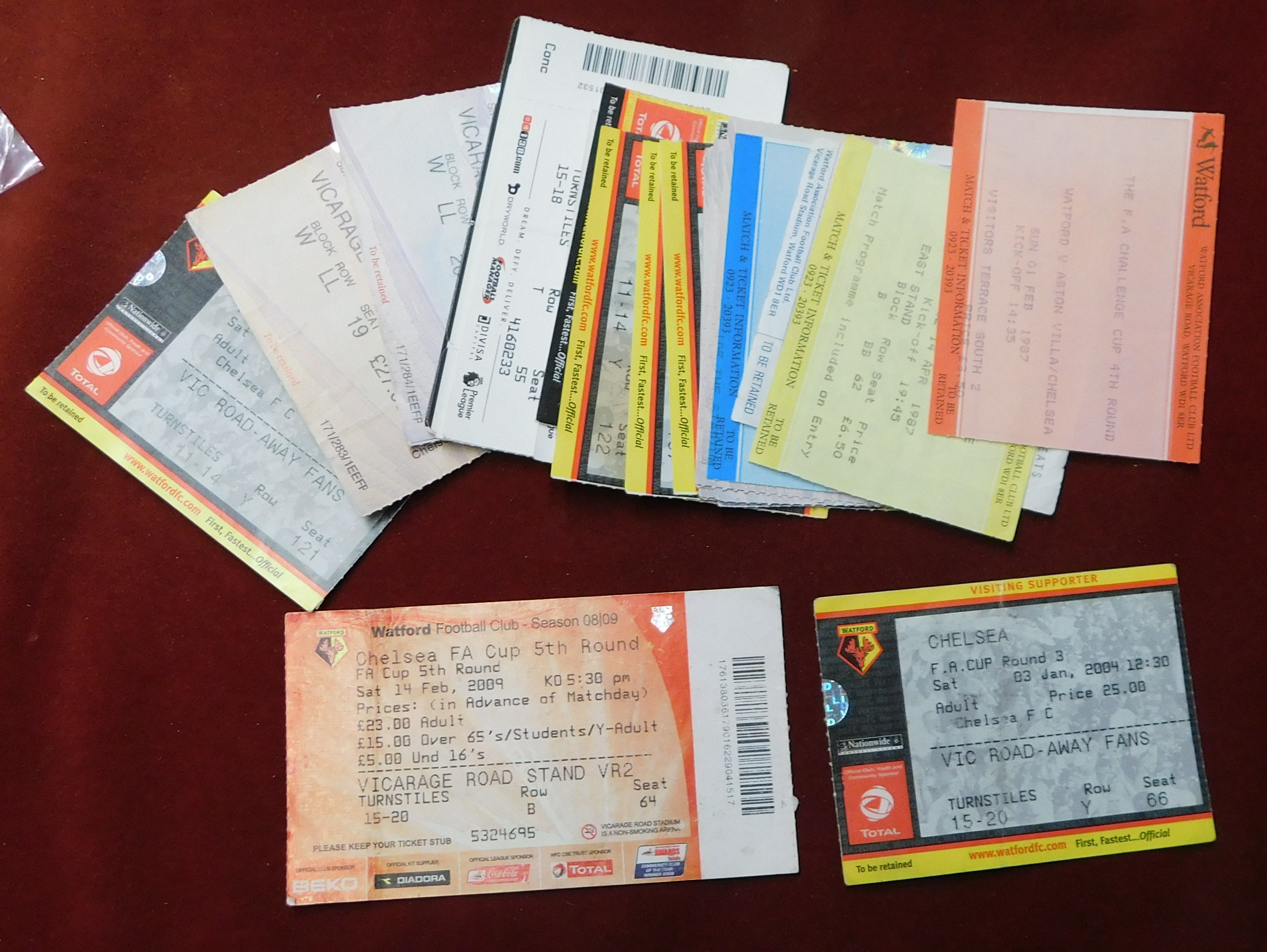 A large collection of 500+ Chelsea away tickets predominantly from matches in the 1980s, 1990s, - Image 7 of 24