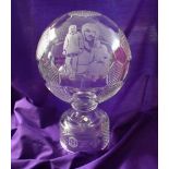 George Best Tyrone Crystal football Collectors item. Limited edition. Only 200 made inscribed "