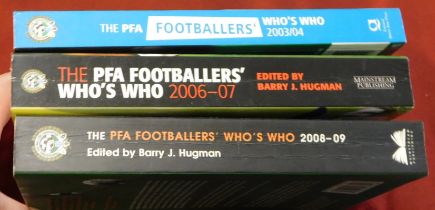 Books, (3) PFA Footballer's Who's Who 2003-2004, 2006-2007, and 2008-2009