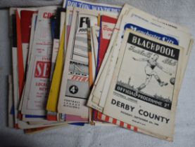 A collection of 70 General League programmes from 1948/49 to 1965/66 to include Blackpool v Derby