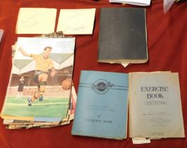 A collection of 4 scrap books from the late 1950s with action pictures and team photos some from