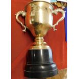 A 38cm high engraved trophy presented to the Manchester United Player of the Year by the