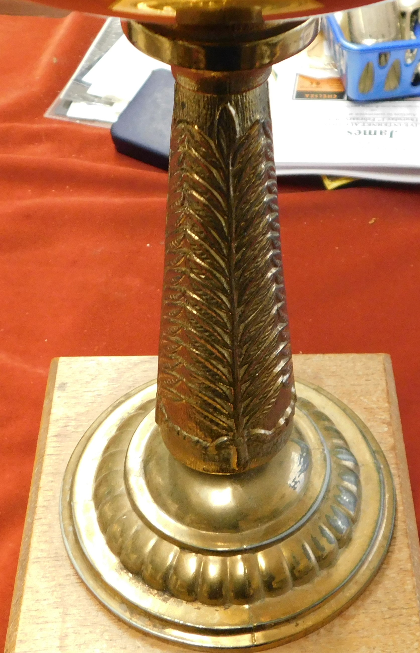 A brass trophy presented to Willie Morgan former Burnley and Manchester United winger. The trophy - Image 3 of 6