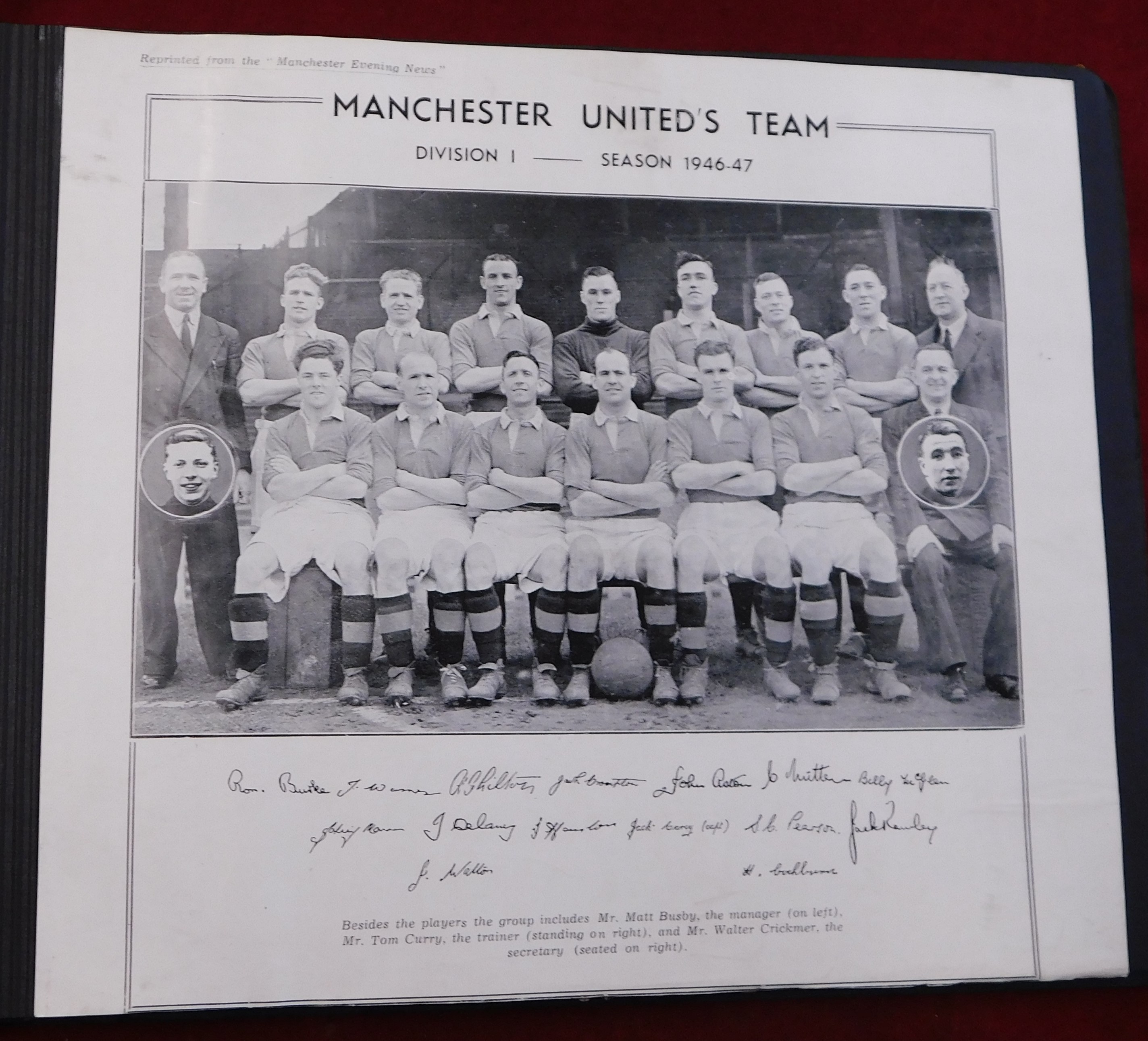 A 38 Page album of Press Cuttings team photos, Players Brochure (FA Cup Final 1948) and many - Image 7 of 7