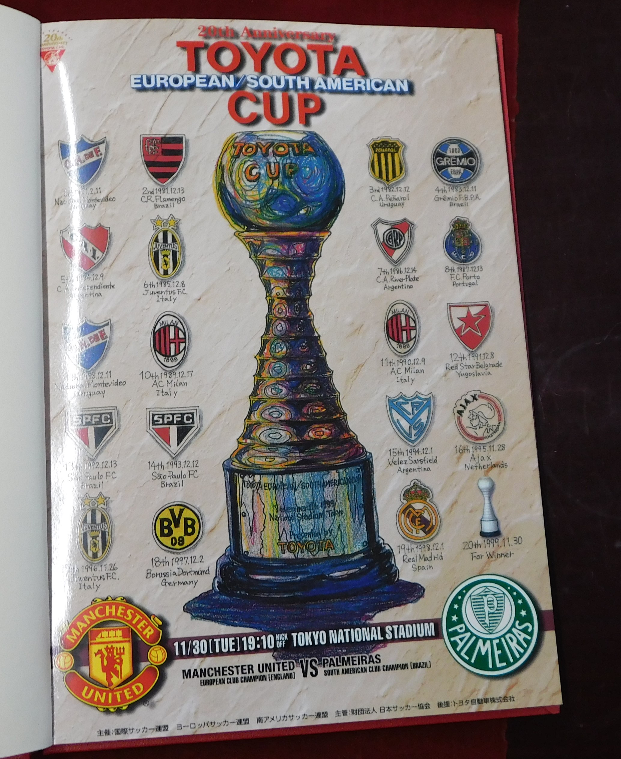 Bound programme for the Manchester United v Palmeiras World Club Championship Final in Tokyo 30th - Bild 6 aus 6