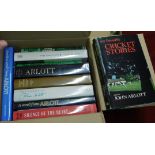 Books, A collection of (10) hardback books by John Arlott, includes my Favourite Cricket Stories,