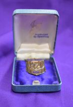 A Manchester United player medal with silver hallmarks possibly, in a box from the Reserve match