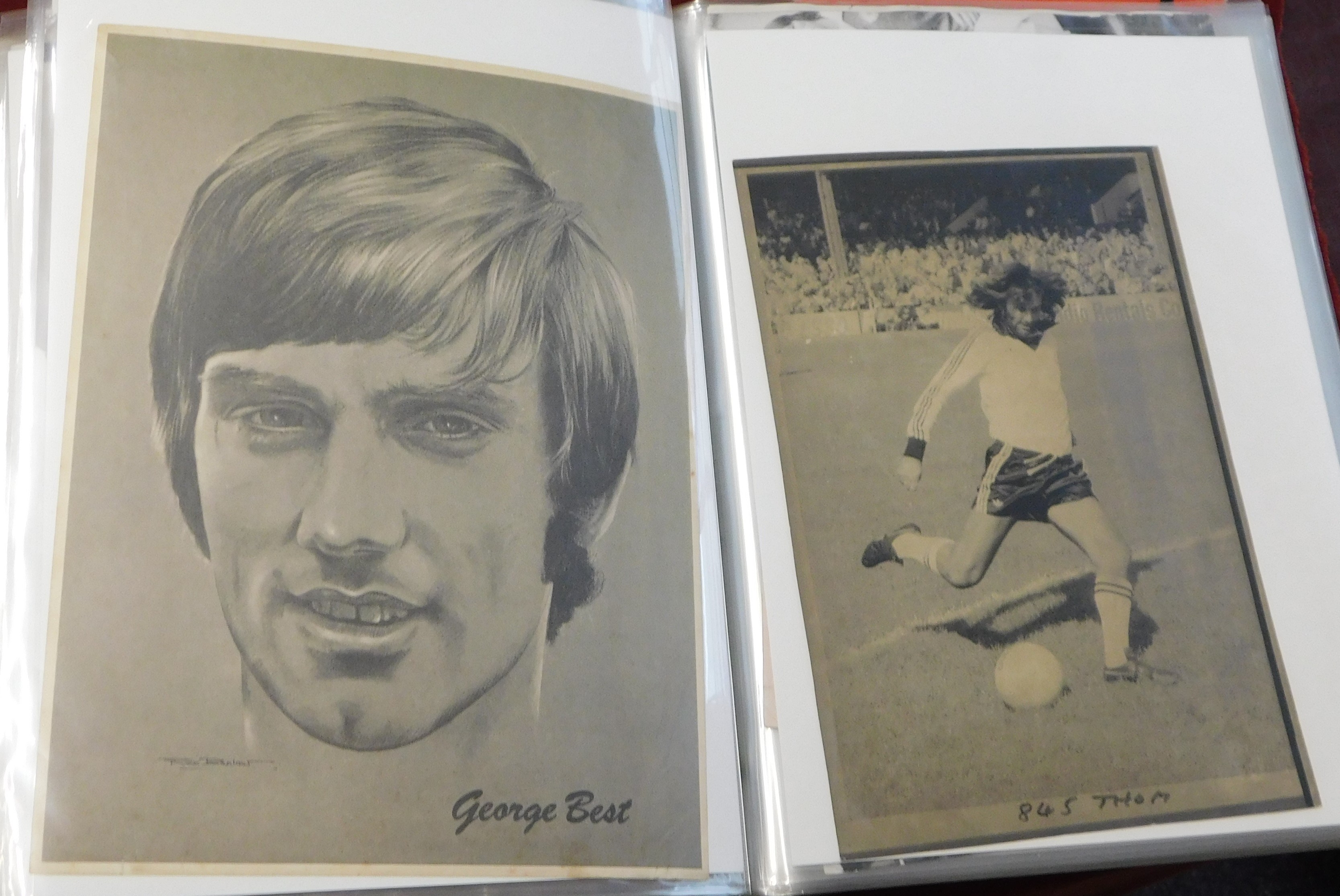 A magnificent folder of George Best items. Includes a Funeral Service brochure, Itinerary with - Image 11 of 13